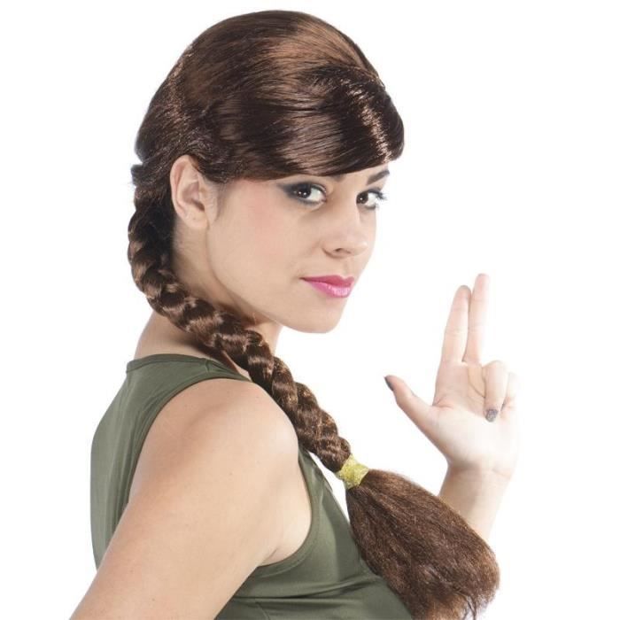 Perruque lara croft pas cher clearance