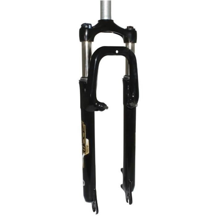 Fourche Vtt 29 Zoom 386Mlo A Ressort Noir Regl.-Bloc. Deb. 60Mm Pivot Lisse 285Mm 1''1-8-28,6 Ext. Compt. V-Brake-Disc