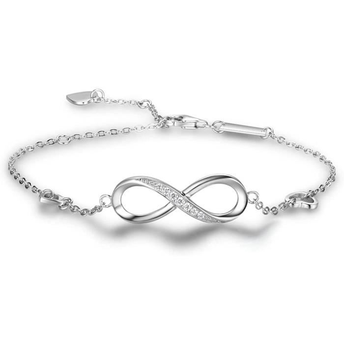 Bracelet Argent Femme Infini