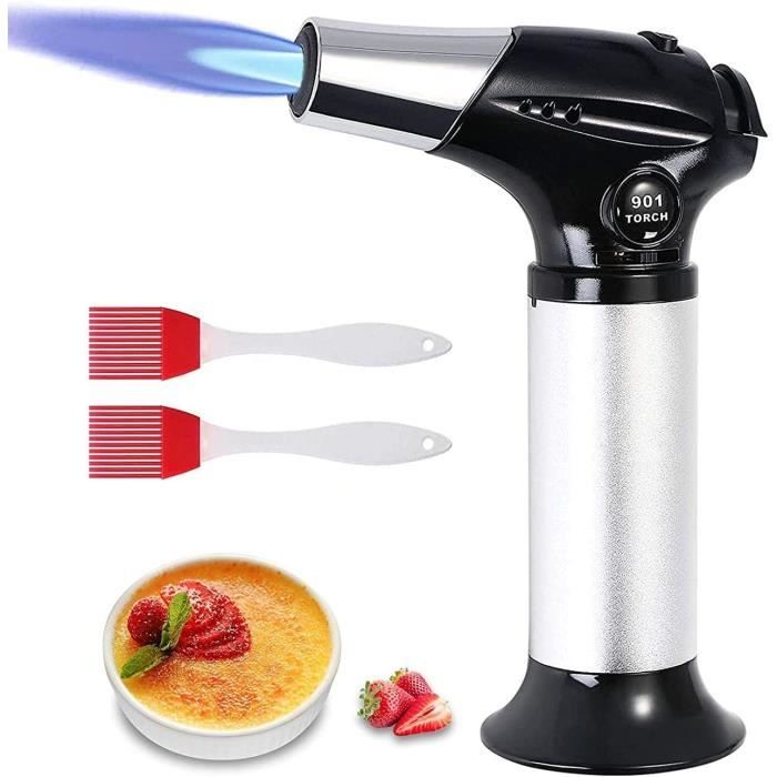 Set 4 Ustensiles Barbecue WildeGrillerei - Acier Inoxydable - Poignées Bois Acacia - Pince, Fourchette, Spatule, Brosse