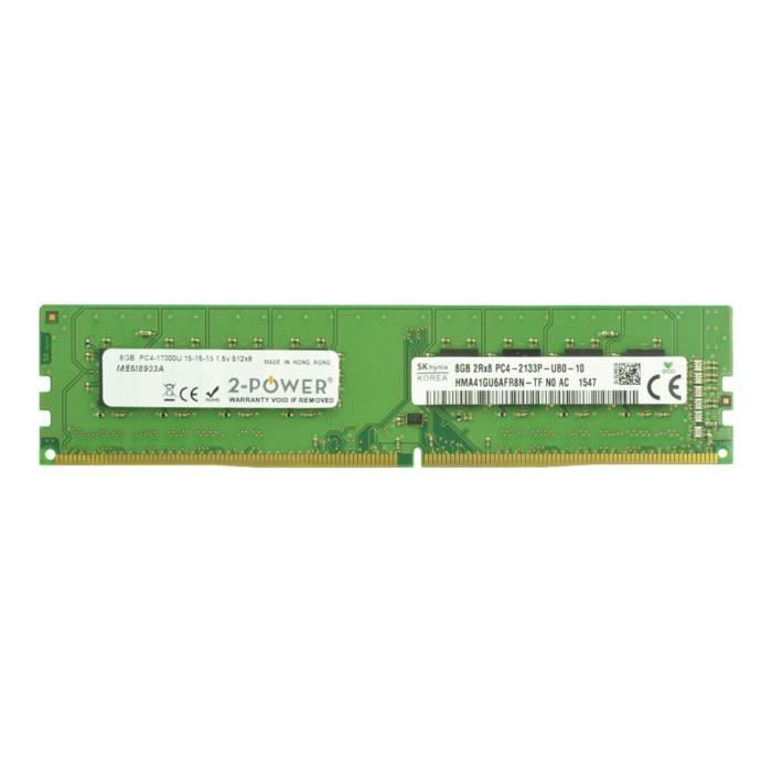 2 Power DDR4 module 8 Go DIMM 288 broches 2133 MHz / PC4 17000 CL15 1.2 V mémoire sans tampon non ECC - vue 2