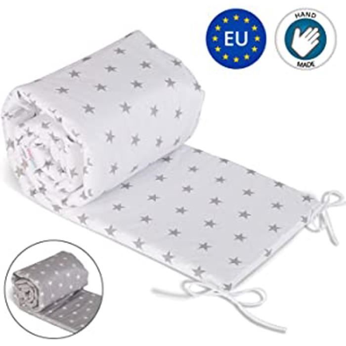 Tour De Lit Bebe 70x140 Contour De Lit Bebe Tour De Lit Fille Garcon Complet Respirant Tour De Berceau Coussin 100 Coton 4 Cdiscount Puericulture Eveil Bebe