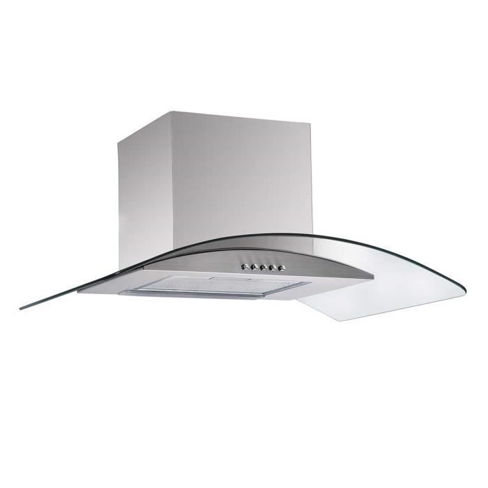 Linke Lkdg60x Hotte Decor Murale Verre Galbee 60 Cm Mode Mixte Avec Eclairage Led Et Commandes Mecaniques Boutons Poussoirs Achat Vente Hotte Cdiscount