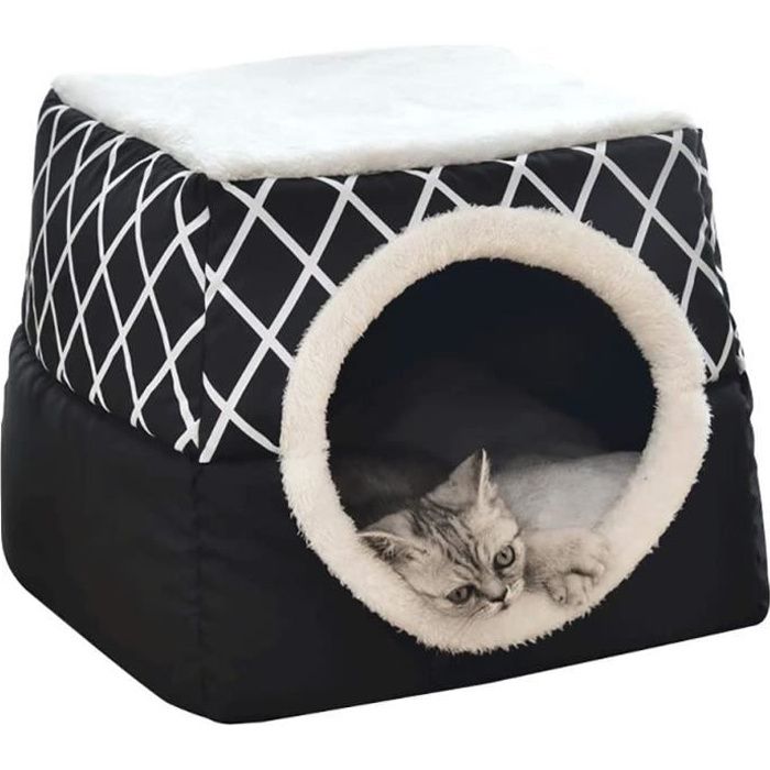 Niche Chaude Pour Chats D'Intérieur Lavable - Tente Autochauffante Apaisante Pour Chats Et Petits Chiens - 7
