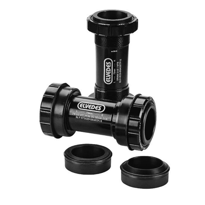 ELVEDES Boitier de pédalier compatible SRAM DUB BB30 + PF30 Blanc