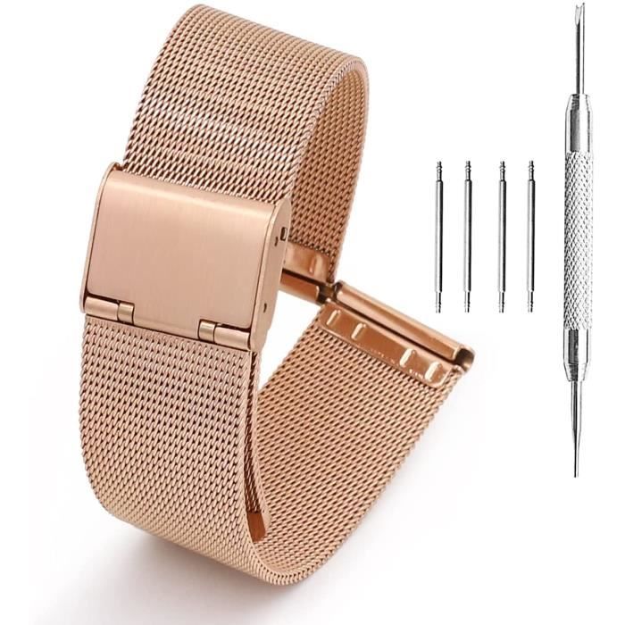 Bracelet montre 2025 18mm rose gold