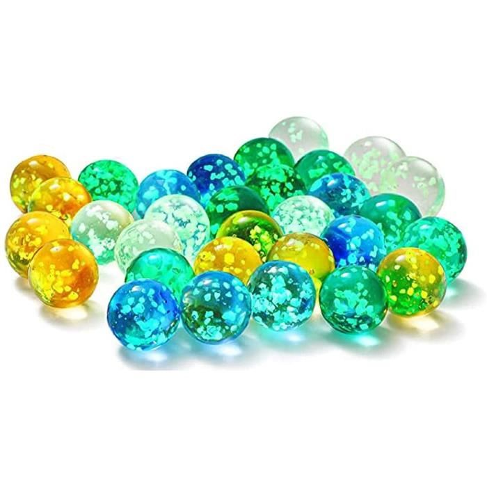 Aquarium Pot de Fleurs Joeesun Billes de Verre Lumineuses pour Enfants Jeux de marbre Boule de décorations d/'aquarium Bricolage et décoration de la Maison 20 pièces