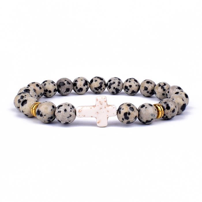 Mookaitedecor Bleu Perle Pierre Lave 10mm,Rondes Perles En Vrac Pierres Pour Bracelet Aromathérapie Collier Fabrication De Bijoux DIY