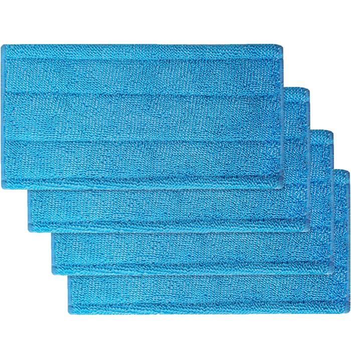 Pack de vadrouilles en microfibre bleue écologique pour Swiffer