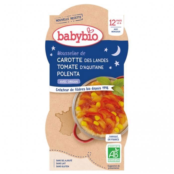 Petits Bols Bebe Bonne Nuit Carotte Tomate Polenta 400gr Babybio Achat Vente Legumes Cuisines Petits Bols Bebe Bonne Nuit Carotte Tomate Polenta 400gr Babybio Cdiscount