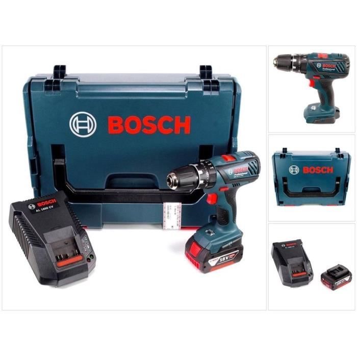 Bosch Perceuse Visseuse A Percussion Gsb18 2 Li Plus 1 Batterie 18 V 5 Ah Li Ion Chargeur Coffret L Boxx Achat Vente Perceuse Bosch Perceuse Visseuse Gsb18 Cdiscount