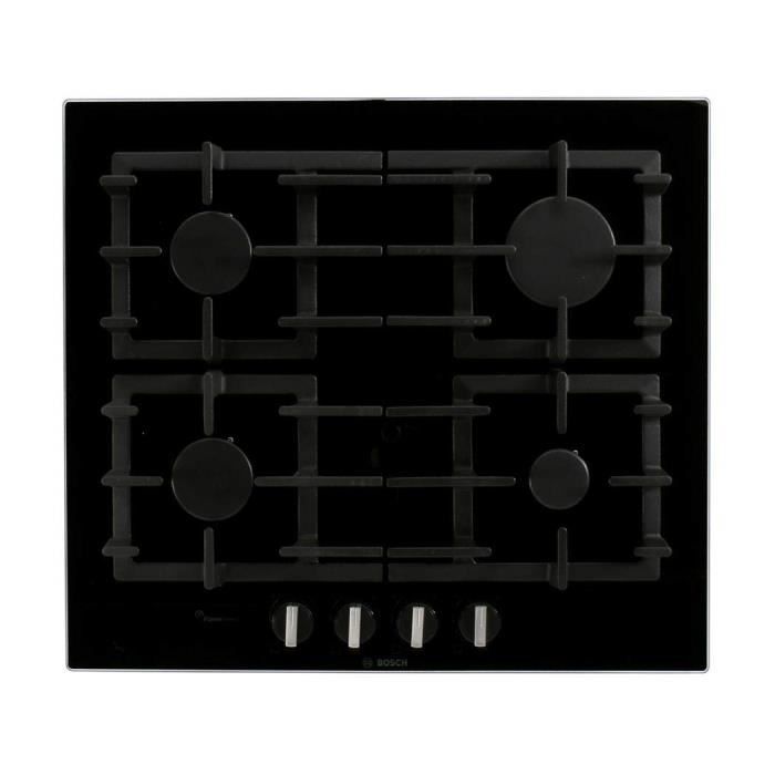 Table de cuisson au gaz Bosch - Modèle Glaskeramik - 2 brûleurs - Noir