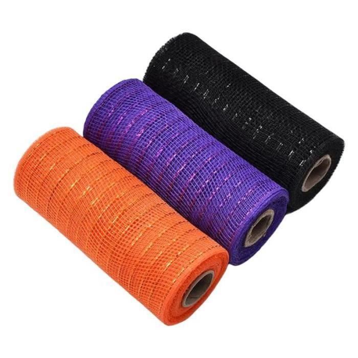 Ruban Velours Effiloché Crème - 3 Pouces X 3 Yards (7.5cm X 2.7m), Pour Emballage Cadeau, Décoration Mariage, DIY