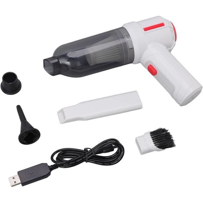 Hangorize Aspirateur à Main Sans Fil 2200mAh 120W - Aspirateur Voiture Puissant Avec Filtre HEPA