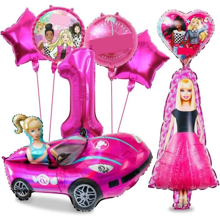 Kit Décoration Anniversaire Fille 5 Ans - 42 Pièces Princesse Rose Ballons Et Accessoires