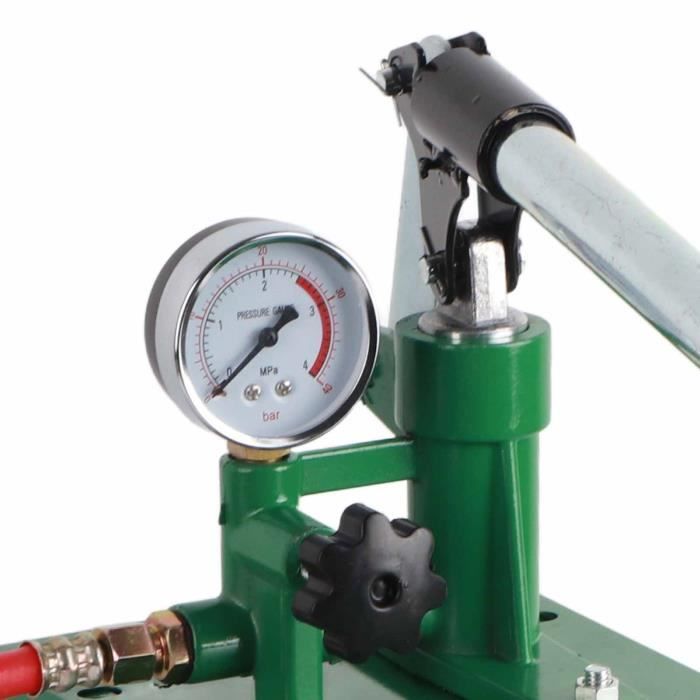 PAR - Pompe d'essai de pression manuelle Pompe d'essai de pression, testeur de fuite hydraulique manuel outil à main auto eau