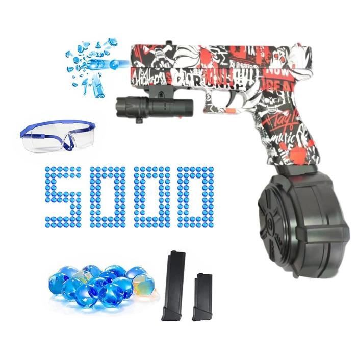 Coriver – Set De 2 Pistolets à Air Comprimé – 28 Balles Mousse EVA – Cible Dinosaure – Jeu De Tir – 4-8 Ans – Sac De Rangement