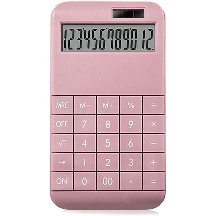 Mini calculatrice de poche, 8 chiffres à double alimentation
