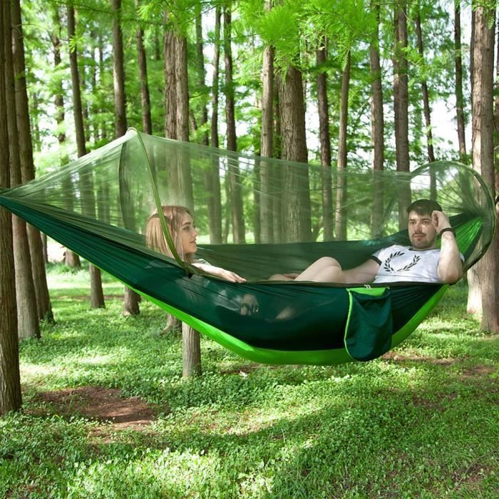 EJ.life Portable Lightweight Hanging Bed, Camping Hammock, Hiking for Backpacking Travel Yard jardin hamac