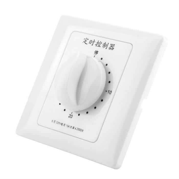 Minuterie 5 Minutes 220V - Pour Lavage, Séchage, Commutation, Générique, Neuve