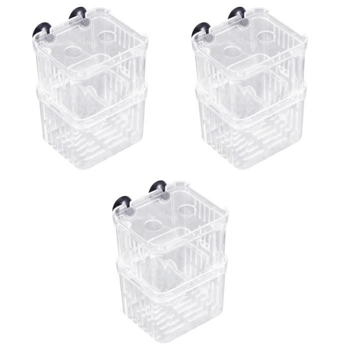 3PCS Aquarium Fish Breaker Boîte de poisson Élevage de poisson Boîte d