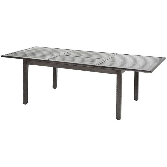 Table Extensible Rectangulaire Azua Alu 6 10 Places Effet Bois Hesperide Achat Vente Table De Jardin Table Extensible Cdiscount