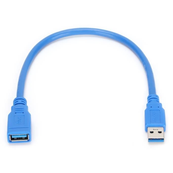 Câble USB 3.0 Type A Mâle à Type A Femelle - 3 Mètres - Marque Générique