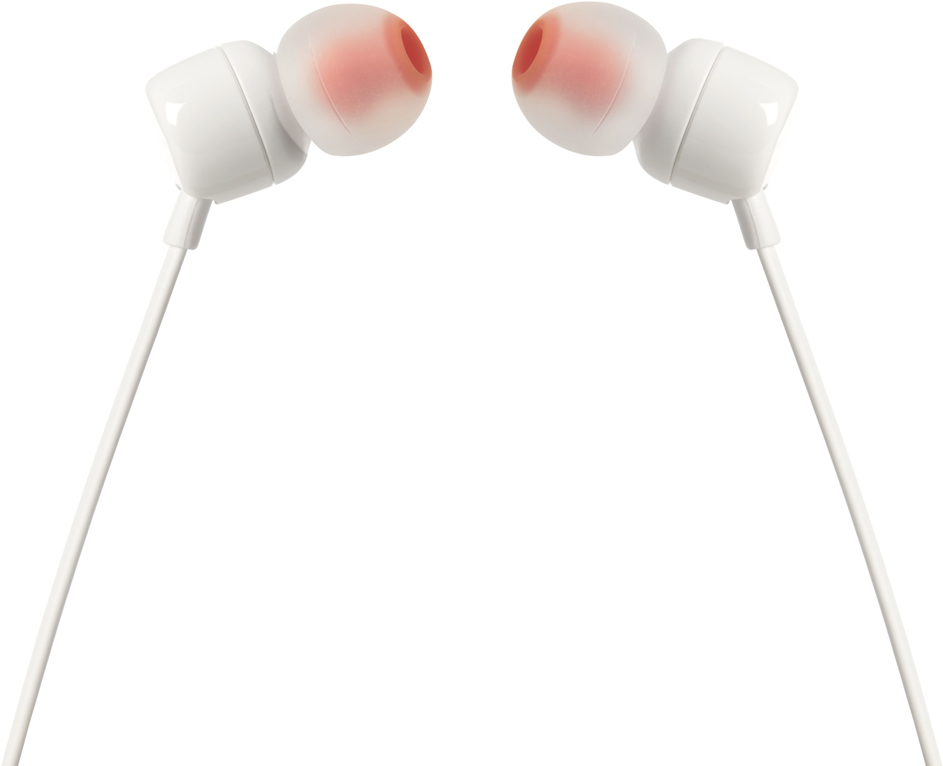 Ecouteurs filaires JBL T110 - Intra-auriculaires - Câble anti enchevêtrement - Blanc