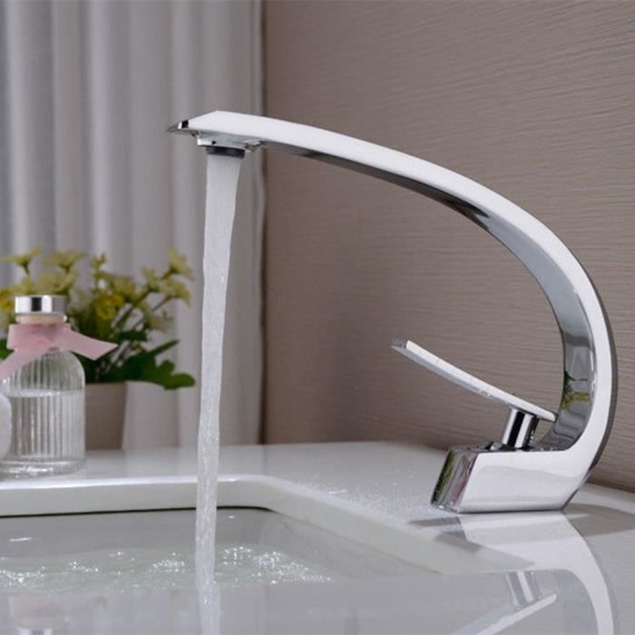 Robinet mitigeur CurveFall pour lavabo / vasque de salle de bain