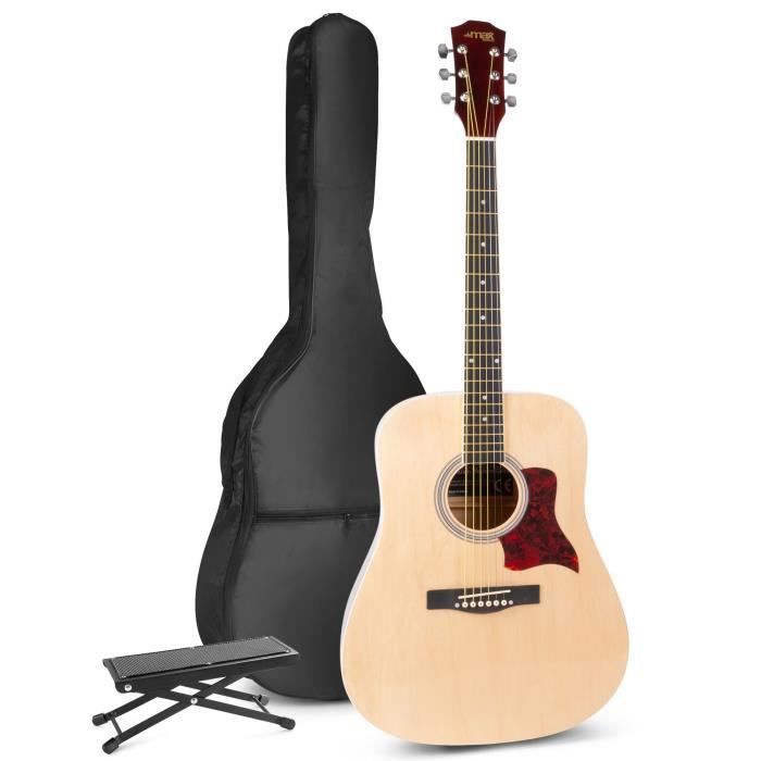 Kit Guitare Acoustique Débutant MAX SoloJam : Tout pour Débuter à Moins de 90€ (Test & Avis)