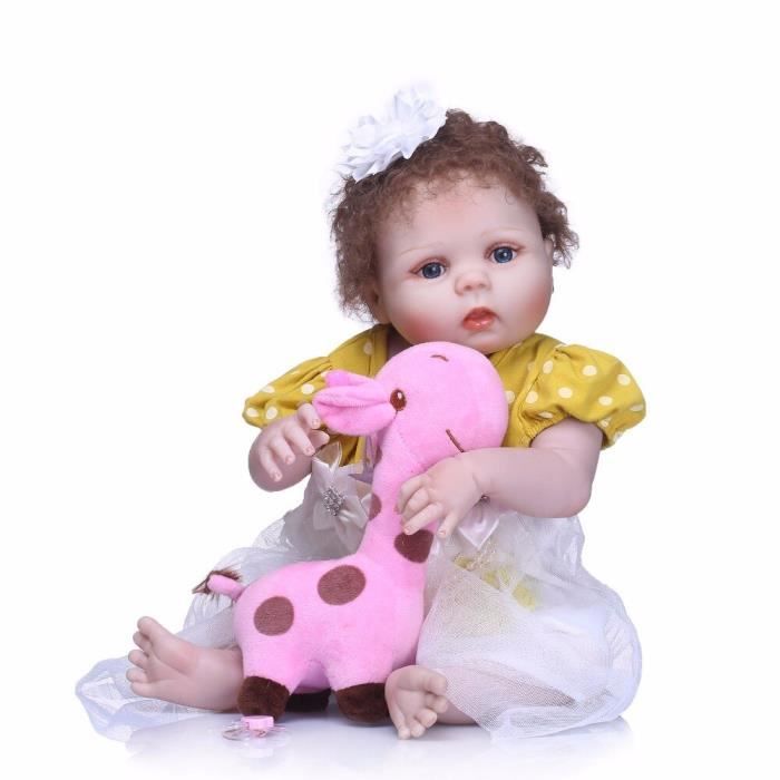 Fille Poupée Reborn, Poupée en silicone réaliste de 45cm, Articulations  peuvent tourner, Interaction émotionnelle vocale - Cdiscount Jeux - Jouets