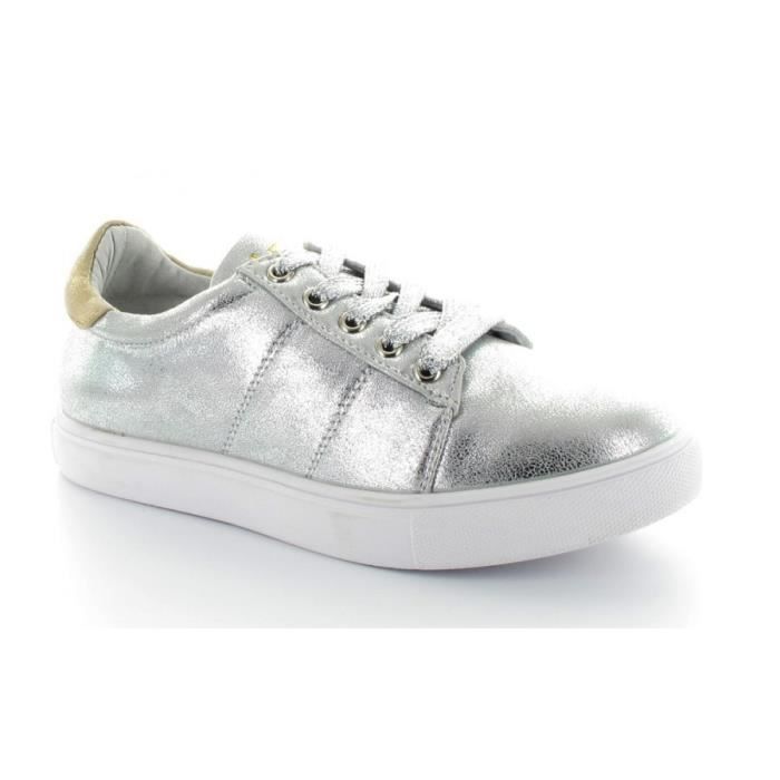 Basket Les P Tites Bombes J Babou Argent Argent Achat Vente Basket Soldes Des Le 15 Juillet Cdiscount