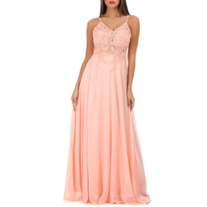 robe rose fluide