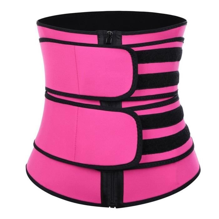 DODOING Gilet de sudation pour homme avec fermeture éclair pour perte de poids Corset en néoprène chaud pour entraînement à la taille