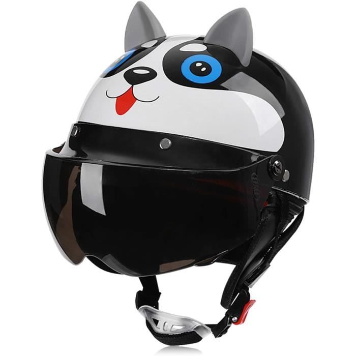 Casque Vélo Enfant Crazy Safety Splash Noir - LED Rechargeable - Taille Réglable 6-12 Ans - Pour Vélo, Skate, Rollers - 15 Ventilations