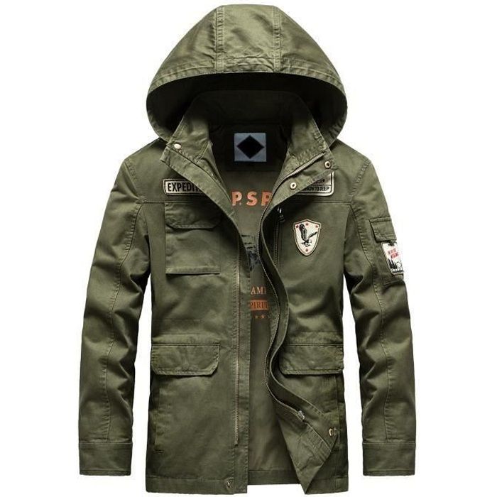 Veste militaire sales mode homme