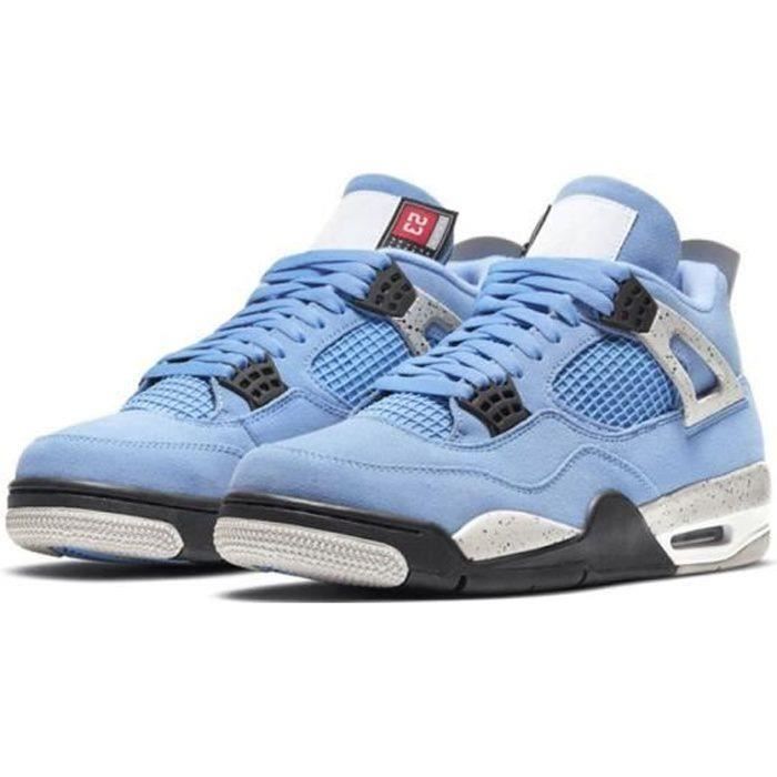 Airs Jordans 4 Retro University Chaussures de Basket AJ4 Femme Homme:bleu  Bleu - Cdiscount Prêt-à-Porter