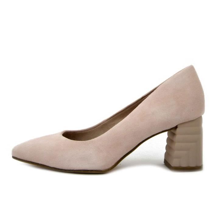 escarpins rose poudré tamaris