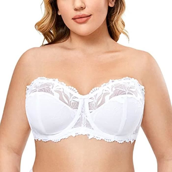 Soutien-gorge à Fermeture Frontale Avec Dentelle Florale Lift Stretch