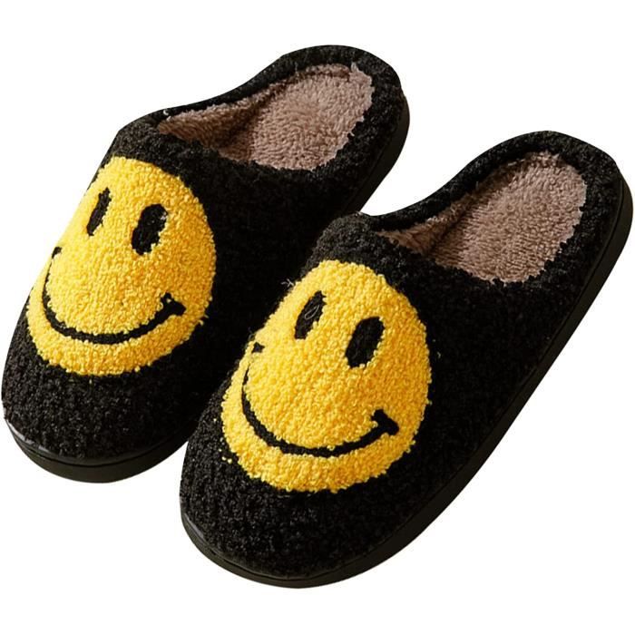 Slippers Happy - Chaussons Smiley - Slippers Smiley - Chaussons Smiley -  Pantoufles