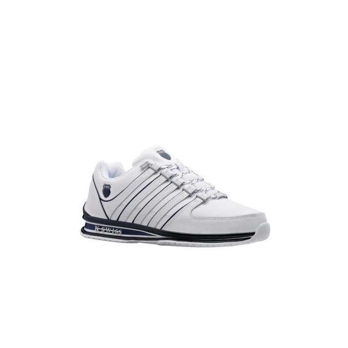 K-SWISS Chaussures K-SWISS Rinzler Blanc - Homme/Adulte - Cuir - Lacets - Plat