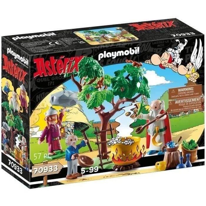 PLAYMOBIL - 70933 - Astérix : Panoramix et chaudron de Potion Magique - Multicolore - Enfant - Astér