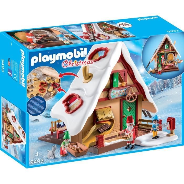 PLAYMOBIL 9493 - Christmas - Atelier de biscuit du Père Noël avec moules