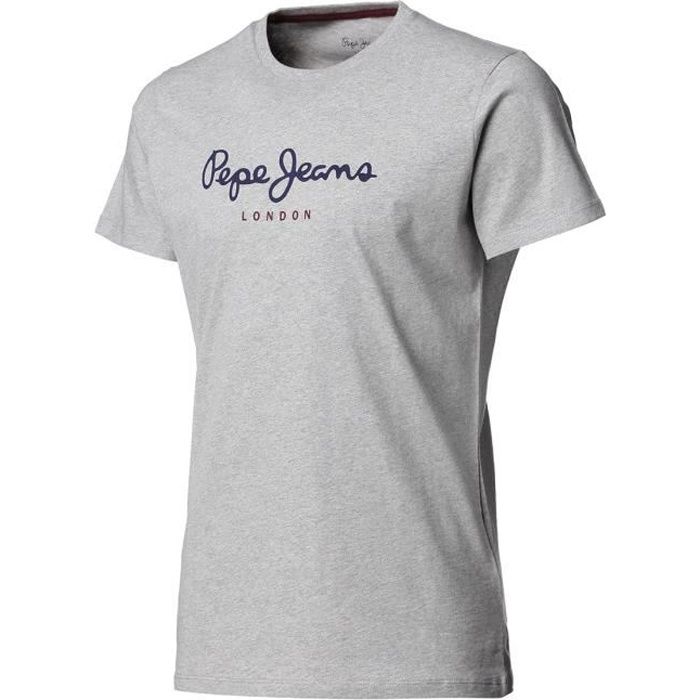 T-Shirt Pepe Jeans Homme gris