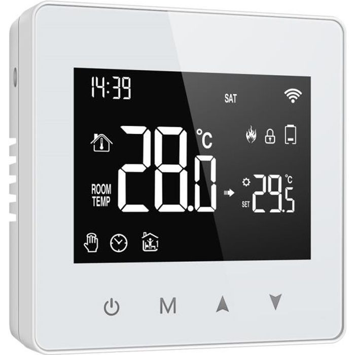 Thermostat Intelligent ZigBee Tuya Commande Vocale Compatible avec