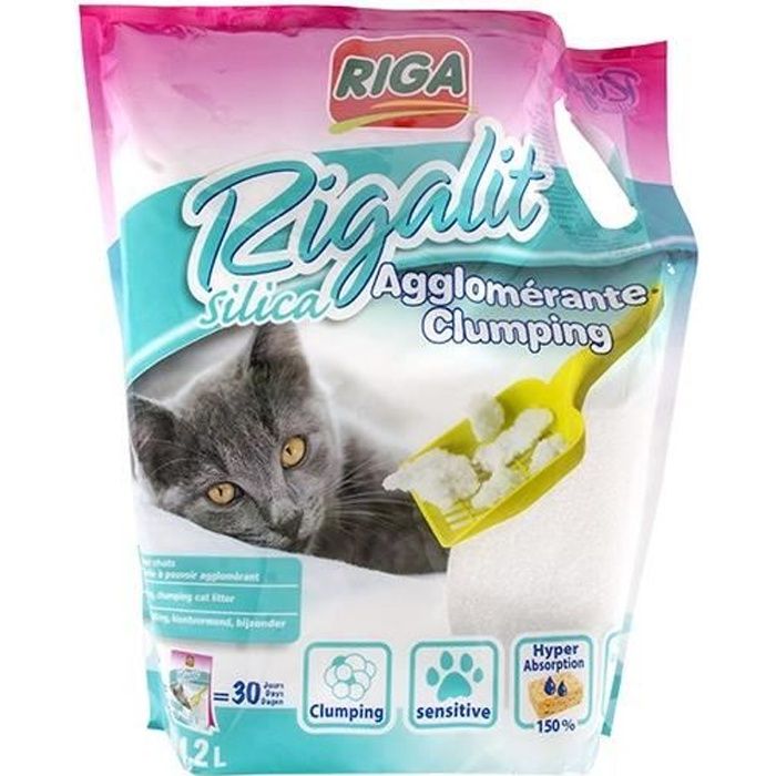 Riga Litiere Fine Agglomerante Pour Chat 1 8kg Achat Vente