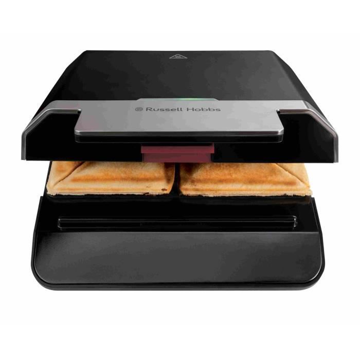 Russell Hobbs Appareil Croque Monsieur [Plaques antiadhésives plus durables] Creations Chauffage rapide sans BPA Nettoyage & rangement faciles Loquet de fermeture Sandwich maker 26800 - vue 3