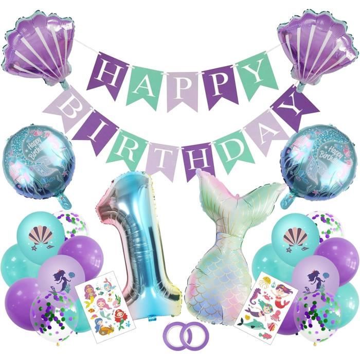 Set Déco Anniversaire Sailor Moon – 18 Ballons Imprimés, 10 Toppers, 1 Guirlande Happy Birthday – Fête Fille