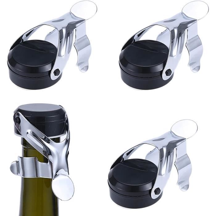 Bouchon De Champagne En Inox Avec Clapet - Bec Verseur Doseur Pour Bouteille, Marque Maître Chef
