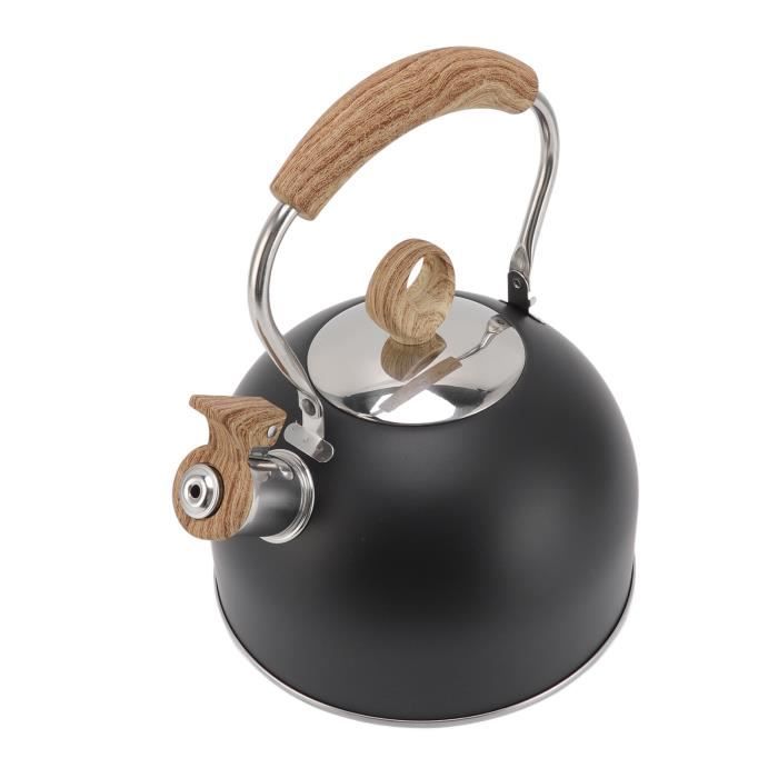 Bouilloire à Gaz 500 Ml Amosfun – Théière En Acier Inoxydable Avec Poignée Confortable Et Sifflet